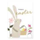 Happy Easter Bunny Card Pack 6 per pack