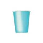 Terrific Teal Recyclable Paper Party Cups 8 per pack