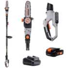 Daewoo U Force Series Cordless Pole Chainsaw with Battery and Charger 18cm