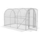 Outsunny Clear PE Steel 6.5 x 9.8ft Polytunnel Greenhouse