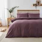 Super Soft Thistle Stripe Duvet Cover and Pillowcase Set