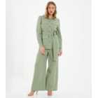 QUIZ Green Belted Utility Jacket
