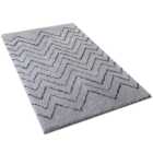 Alta Silver and Black Rug 110 x 66cm