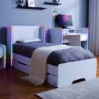 Electra Gaming Bed Frame with Underbed Storage Drawers and LED Lights
