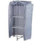 AMOS 3 Tier Silver Electric Clothes Airer with Cover