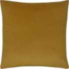 Paoletti Sunningdale Saffron Square Velvet Cushion
