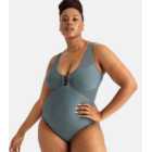 Dorina Curves Green Shaping Swimsuit