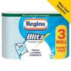 Regina Blitz Blue Household Towel Roll 3 per pack