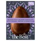 Morrisons The Best Milk & Blonde Chocolate, Caramel, Pretzel & Honeycomb 240g