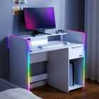 Electra Desk with Wirelesss Charging and LED Lights