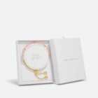 Joma Jewellery Manifestones Rose Quartz Love Gold-Plated Bracelet