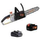Daewoo U-Force Cordless Chainsaw with 1 x 4.0Ah Battery Charger 25cm