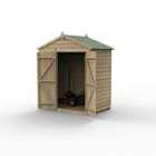 Forest Garden Beckwood 6x4 Apex Shed - No Windows