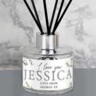 Personalised Green Floral Diffuser