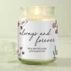 Personalised Always and Forever Large Lidded Jar Candle