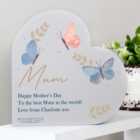 Personalised Butterly Heart Ornament
