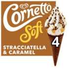 Cornetto Soft Stracciatella & Caramel Ice Cream Cones 560ml