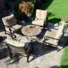 Glendale 91cm Coffee Table with 4 Westfield Lounge Chair Set
