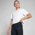 MP Women's Basic Boxy Short Sleeve Crop T-Shirt - White