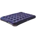 Neo Double Raised Flocked Inflatable Mattress Airbed with Electric Air Pump