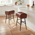 Bude Bar Stool, Faux Leather