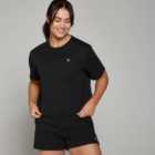 MP Women's Basic Boxy Short Sleeve Crop T-Shirt - Black