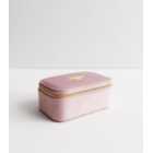 Pink Bee Velvet Jewellery Box