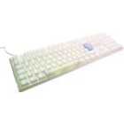 EXDISPLAY Ducky One 3 Classic Mechanical USB Keyboard in Pure White Full-size RGB UK Layout Cherry MX Blue Switches
