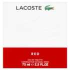Lacoste Red Eau De Toilette Spray 75ml