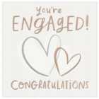 You're Engaged Two Hearts Engagement Card