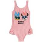M&S Minnie Mouse Swimsuit, 2-8 Years, Coral