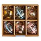 M&S Mini Glass Egg Easter Decorations 6 per pack