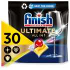 Pack of 30 Finish Ultimate Dishwasher Tabs - Lemon