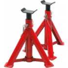 Carpoint Trolley Jack And 2 Piece Axle Stand Set 2000 Kg Red
