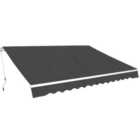 Berkfield Folding Awning Manual Operated 400 cm Anthracite