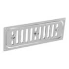 Securit Aluminium Hit and Miss Vent Silver (9in x 9in)