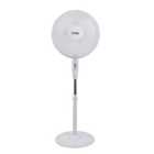 16 inch Stand Fan, 50W, Round Stand, White