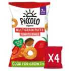 Piccolo Baby Food Tomato Puff rings Multipack Snack 4 x 15g
