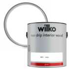 Wilko Non Drip Interior Wood White Gloss Paint 2.5L