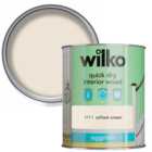 Wilko Quick Dry Interior Wood Softest Cream Eggshell Paint 750ml