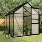 vidaXL Greenhouse w/ Base Frame Anthracite Aluminium 3.61 m2