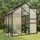 vidaXL Greenhouse Anthracite Aluminium 3.61 m2