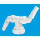 McAlpine V33WM Twin Connector for plumbing two domestic appliance discharge hoses into Standpipe Trap