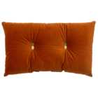 Paoletti Pineapple Rust Orange Velour Cushion