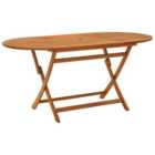 Berkfield Folding Garden Table 160x85x75 cm Solid Eucalyptus Wood