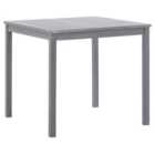 Berkfield Garden Table Grey 80x80x74 cm Solid Acacia Wood