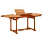 Berkfield Garden Table 200x100x75 cm Solid Acacia Wood