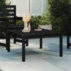 Berkfield Garden Table Black 82.5x82.5x45 cm Solid Wood Pine