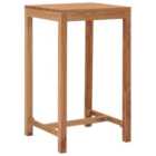 Berkfield Garden Bar Table 60x60x105 cm Solid Teak Wood