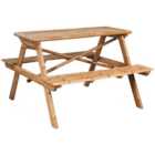Berkfield Picnic Table 120x120x78 cm Bamboo